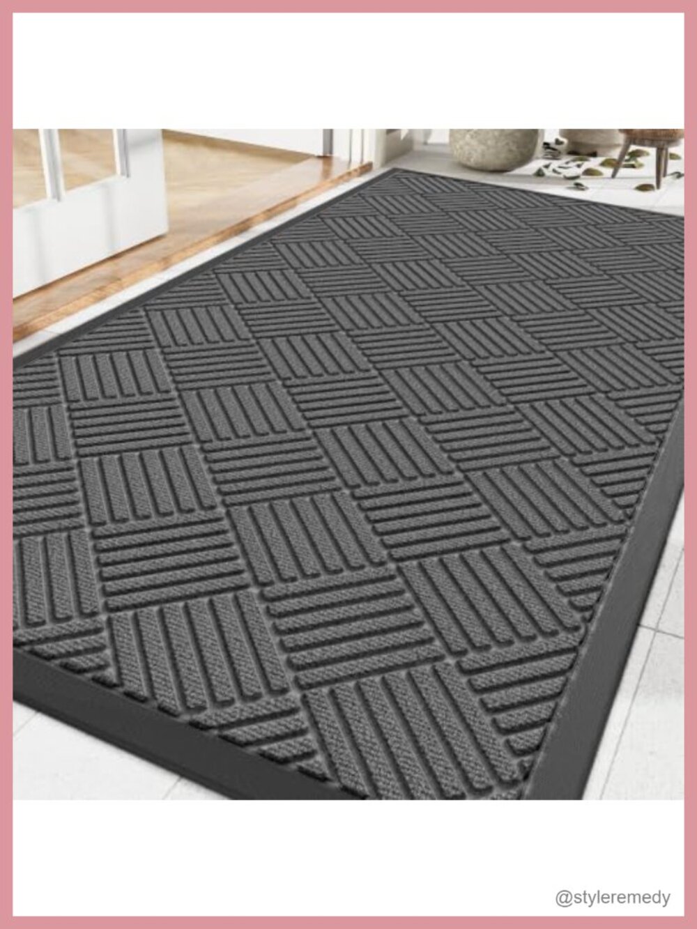 Heavy Duty Waterproof Front Door Mat 3x5 Commercial Floor Mat Low Pile